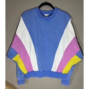 Easel Oversized Colorblock Vintage Appearing Shirt Size Small